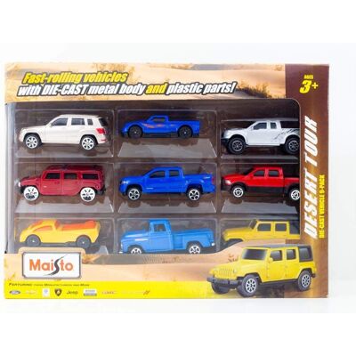 Maisto 9 Stück Spielzeugauto Kollektion - Verschiedene Farben Maisto 9 Stück Spielzeugauto Kollektion - Verschiedene Farben