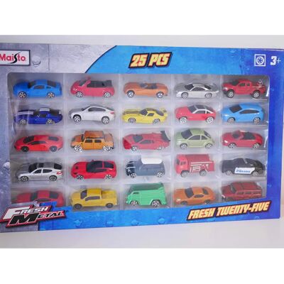 Maisto - Fresh Metal 25 Piece Collection - 7 cm long - Véhicules die-cast - Publicité Maisto - Fresh Metal 25 Piece Collection - 7 cm long - Véhicules die-cast - Publicité