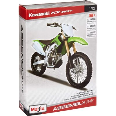 Kawasaki KX450F Modellcykel - Skala 1:12, Grön, 15cm Kawasaki KX450F Modellcykel - Skala 1:12, Grön, 15cm