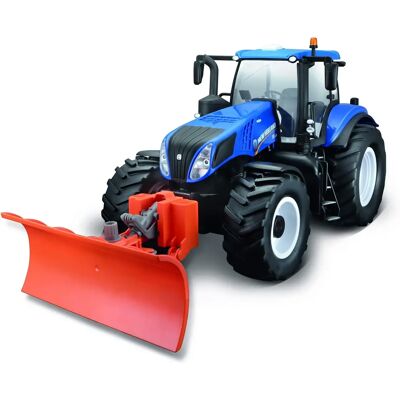 Tracteur New Holland avec Chasse-Neige - Jouet Tracteur New Holland avec Chasse-Neige - Jouet