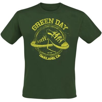 Green Day All Star lyhythihainen t-paita - Mies - Vihreä - Normaalileikkaus Green Day All Star lyhythihainen t-paita - Mies - Vihreä - Normaalileikkaus
