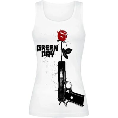 Green Day Progression Top - Weiß - S-XL - Damen Green Day Progression Top - Weiß - S-XL - Damen