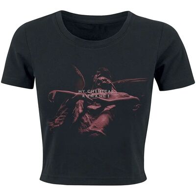 My Chemical Romance Angel Crop T-skjorte - Kortermet - XS til XL - Svart My Chemical Romance Angel Crop T-skjorte - Kortermet - XS til XL - Svart
