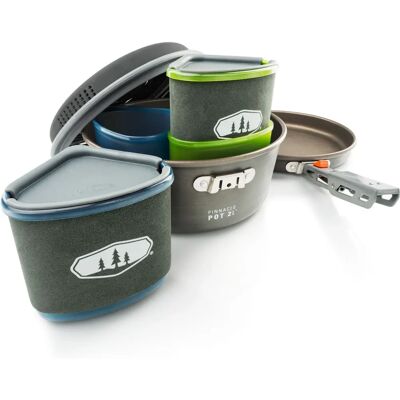 Set de Gospodărie Backpacker Pinnacle de la GSI Outdoors - 2 Persoane Set de Gospodărie Backpacker Pinnacle de la GSI Outdoors - 2 Persoane