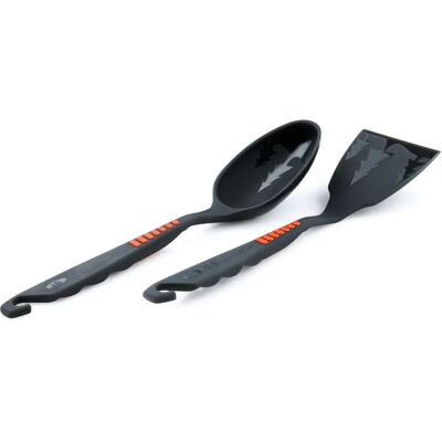 Set Posate GSI Outdoors - Posate in Plastica Leggere con Presa in Silicone Set Posate GSI Outdoors - Posate in Plastica Leggere con Presa in Silicone