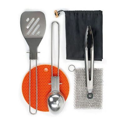 Gsi Outdoors Basecamp Chef's Tool Set Grau - Camping Utensil Set Gsi Outdoors Basecamp Chef's Tool Set Grau - Camping Utensil Set