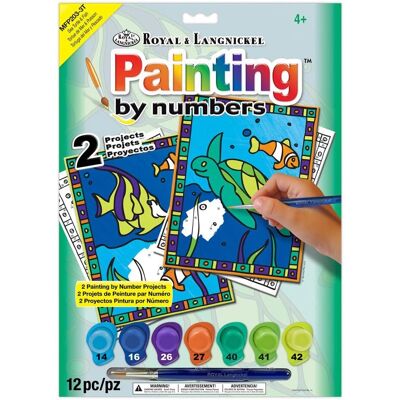 Royal & Langnickel Mon Premier Jeu de Peinture par Numéros - Tortue Marine et Poisson Royal & Langnickel Mon Premier Jeu de Peinture par Numéros - Tortue Marine et Poisson