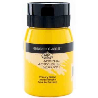 Peinture acrylique Royal & Langnickel RAA-5107 Essentials 500ml - Jaune primaire - Publicité Peinture acrylique Royal & Langnickel RAA-5107 Essentials 500ml - Jaune primaire - Publicité