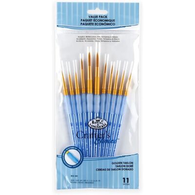 Royal & Langnickel Model RCC 301 - Paintbrush Set - Gold Royal & Langnickel Model RCC 301 - Paintbrush Set - Gold
