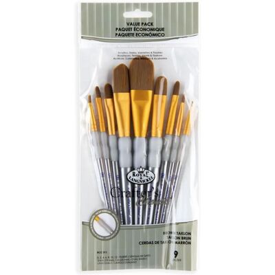 Royal & Langnickel - RCC 311 - Taklon marrone - Set di pennelli Royal & Langnickel - RCC 311 - Taklon marrone - Set di pennelli