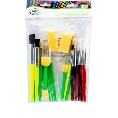Royal & Langnickel RART-20 Ensemble de 25 pochoirs et pinceaux - Set de pochoirs et pinceaux pour peinture - Publicité Royal & Langnickel RART-20 Ensemble de 25 pochoirs et pinceaux - Set de pochoirs et pinceaux pour peinture - Publicité