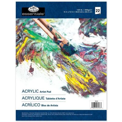 Bloc d'artistes en acrylique Royal & Langnickel - 9 x 12 pouces Bloc d'artistes en acrylique Royal & Langnickel - 9 x 12 pouces