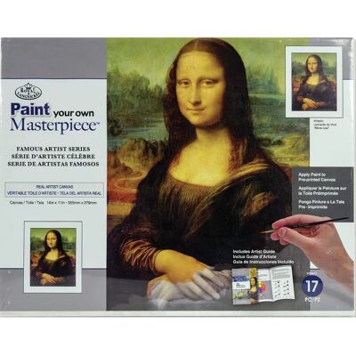 Mona Lisa Acrylic Painting Kit for Adults - 23x31cm Mona Lisa Acrylic Painting Kit for Adults - 23x31cm