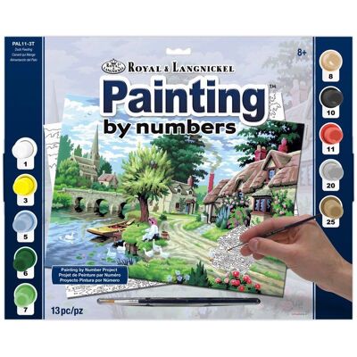 Royal Langnickel Pittura numeri - Paesaggio rurale - 30x40cm Royal Langnickel Pittura numeri - Paesaggio rurale - 30x40cm