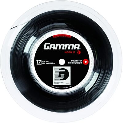 Gamma MOTO Tennissaiten - 200m - Schwarz - Hohe Power & Spin Gamma MOTO Tennissaiten - 200m - Schwarz - Hohe Power & Spin