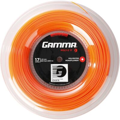 Gamma Poly-Z Tennissaiten - orange - 200m - Kontrolle & Haltbarkeit Gamma Poly-Z Tennissaiten - orange - 200m - Kontrolle & Haltbarkeit