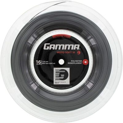Gamma MOTO Soft Tennissaiten - Grau - 200m - Unisex Gamma MOTO Soft Tennissaiten - Grau - 200m - Unisex
