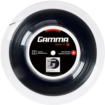Gamma MOTO Tennissaiten - Schwarz - Hohe Kraft & Spin Gamma MOTO Tennissaiten - Schwarz - Hohe Kraft & Spin
