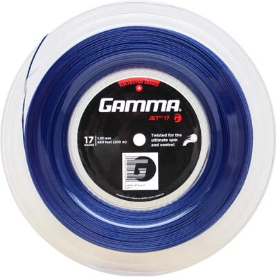 Filo da tennis Gamma Jet - Blu - Potenza, Spin, Comfort Filo da tennis Gamma Jet - Blu - Potenza, Spin, Comfort