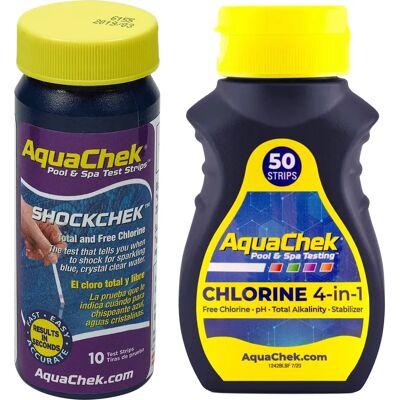 Kit de test de piscine AquaChek - Chlore, pH, Alcalinité - Publicité Kit de test de piscine AquaChek - Chlore, pH, Alcalinité - Publicité