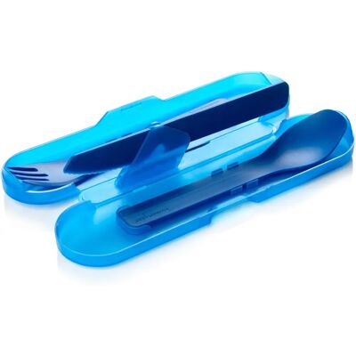 Humangear GoBites Trio - Reisbestekset - Blauw Humangear GoBites Trio - Reisbestekset - Blauw