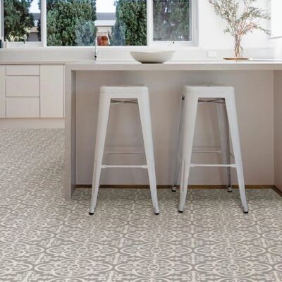 Floorpops Gray White 30cm x 30cm Peel & Stick Vinyl Floor Tiles - Floor Tiles Floorpops Gray White 30cm x 30cm Peel & Stick Vinyl Floor Tiles - Floor Tiles