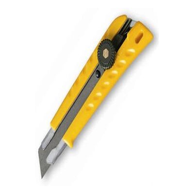 Olfa L1 Cuttermesser mit Ratschensicherung - Robuster Griff - Edelstahl-Schlitz - Werkzeugloser Klingenwechsel Olfa L1 Cuttermesser mit Ratschensicherung - Robuster Griff - Edelstahl-Schlitz - Werkzeugloser Klingenwechsel