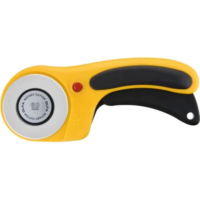 OLFA RTY-3/DX Cortador rotativo de 60mm - Ergonômico, Durável, Japão OLFA RTY-3/DX Cortador rotativo de 60mm - Ergonômico, Durável, Japão