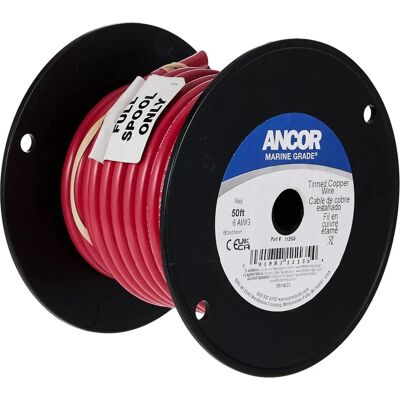Ancor Marine Grade Tinned Copper Wire 6 AWG - Electrical Wire Ancor Marine Grade Tinned Copper Wire 6 AWG - Electrical Wire