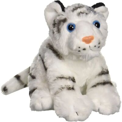 Peluche Tigre Bébé Blanc 20cm - Animal en Peluche - Publicité Peluche Tigre Bébé Blanc 20cm - Animal en Peluche - Publicité