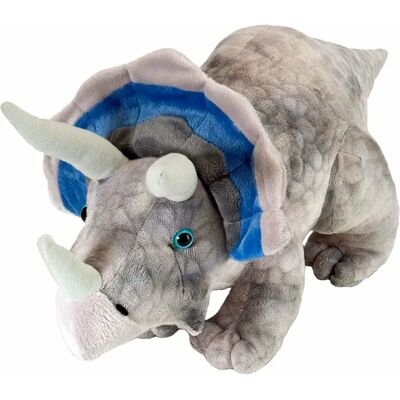 Wild Republic Triceratops Stuffed Toy - Realistic, Recycled Polyester, 25cm Wild Republic Triceratops Stuffed Toy - Realistic, Recycled Polyester, 25cm