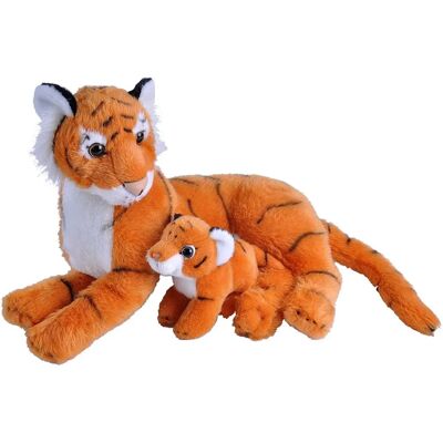 Wild Republic Tigre Mère & Bébé Peluche - 30x26cm - Orange - Publicité Wild Republic Tigre Mère & Bébé Peluche - 30x26cm - Orange - Publicité
