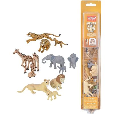 WILD REPUBLIC - Nature Tube - Animali d'Africa - 12 Figure - Figurines WILD REPUBLIC - Nature Tube - Animali d'Africa - 12 Figure - Figurines