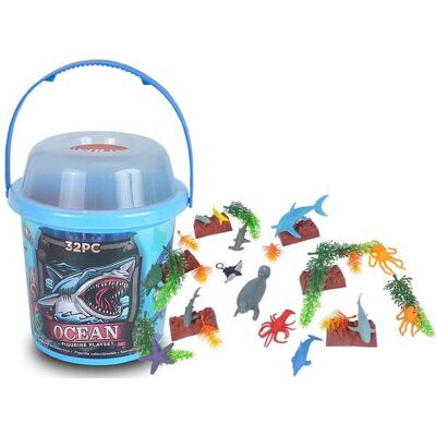 Wild Republic Children's Toy Figure - Sea Animals - 32 pcs Wild Republic Children's Toy Figure - Sea Animals - 32 pcs