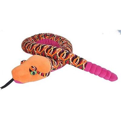 Wild Republic 137 cm Orange Tribal Snake Stuffed Toy Wild Republic 137 cm Orange Tribal Snake Stuffed Toy