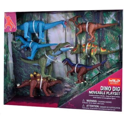 Conjunto de Dinosaurios Movibles de Wild Republic - Juego de Dinosaurios Conjunto de Dinosaurios Movibles de Wild Republic - Juego de Dinosaurios