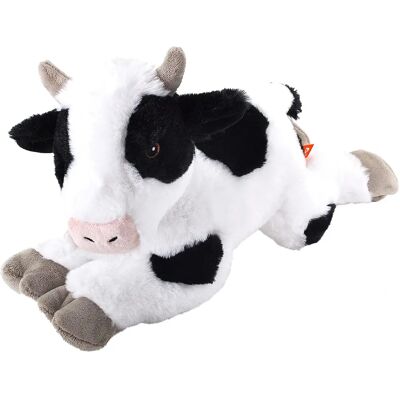 Animale in peluche Mucca Ecokins - 30cm - Giocattolo Animale in peluche Mucca Ecokins - 30cm - Giocattolo