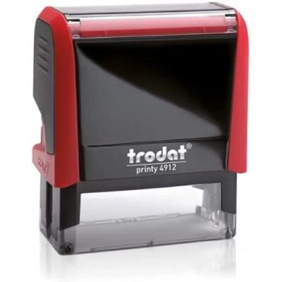 Trodat Printy 4912 - Selbstfärbender Stempel - Rot, Schwarz Trodat Printy 4912 - Selbstfärbender Stempel - Rot, Schwarz