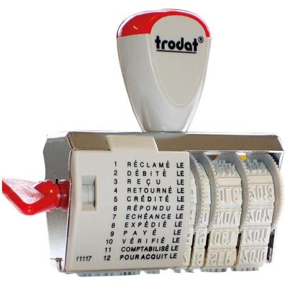Trodat Stempel 1117 - Datumsstempel - 4x54mm - Orange Trodat Stempel 1117 - Datumsstempel - 4x54mm - Orange