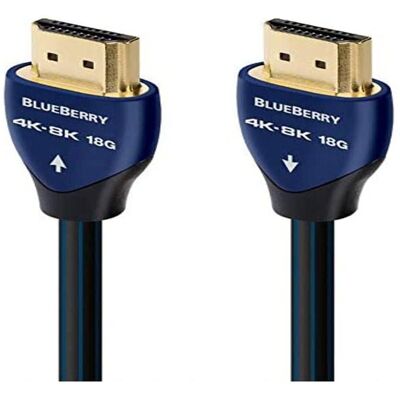 AudioQuest BlueBerry HDMI 8K Kabel - Hög Hastighet 18G - 0,6m AudioQuest BlueBerry HDMI 8K Kabel - Hög Hastighet 18G - 0,6m