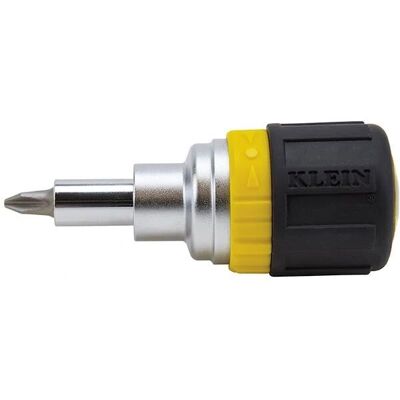 Klein Tools Cacciavite a cricchetto 6-in-1 - Manico in gomma Klein Tools Cacciavite a cricchetto 6-in-1 - Manico in gomma