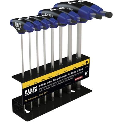 Set di chiavi a L Klein Tools - 8 pezzi, metrico 2-10mm Set di chiavi a L Klein Tools - 8 pezzi, metrico 2-10mm