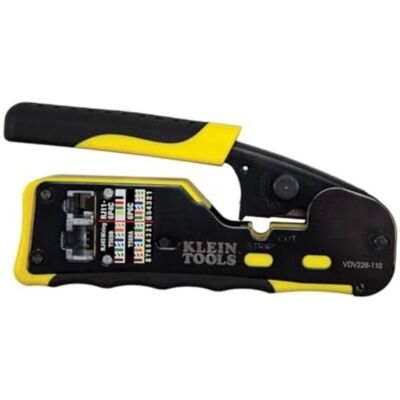 Klein Tools VDV226-110 - Strumento di crimpare RJ11, RJ12, RJ45 Klein Tools VDV226-110 - Strumento di crimpare RJ11, RJ12, RJ45