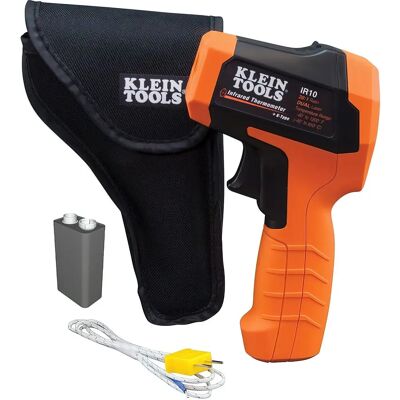 Klein Tools IR10 Termómetro Infrarrojo - Aire, Gas y Líquidos Klein Tools IR10 Termómetro Infrarrojo - Aire, Gas y Líquidos