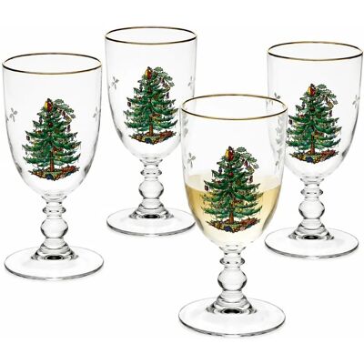 Spode Christmas Tree Goblet Glass 40 cl - Transparent Spode Christmas Tree Goblet Glass 40 cl - Transparent