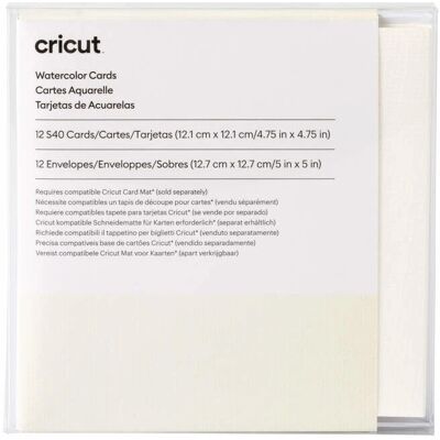 Carte acquerello bianche Cricut - 20 pezzi - Cartolina di auguri Carte acquerello bianche Cricut - 20 pezzi - Cartolina di auguri