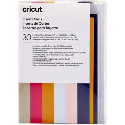 Set di 30 Cartoline Inserto Arcobaleno Cricut - Cartoncino Cricut Set di 30 Cartoline Inserto Arcobaleno Cricut - Cartoncino Cricut