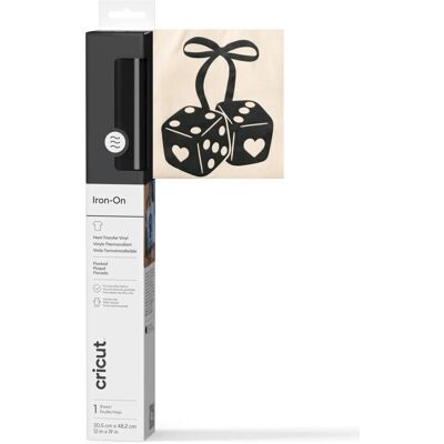 Cricut Flocked Iron-On - Valkoinen matta lämpösiirto kalvo Cricut Flocked Iron-On - Valkoinen matta lämpösiirto kalvo