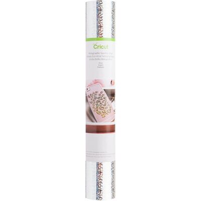 Cricut - Holographic Sparkle Vinyl - Silver - Vinyl Roll Cricut - Holographic Sparkle Vinyl - Silver - Vinyl Roll