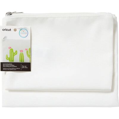 Cricut Weiße Textil- und Kosmetiktaschen - Langlebig, Anpassbar Cricut Weiße Textil- und Kosmetiktaschen - Langlebig, Anpassbar